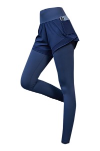 Fitness pants women's high waist fake two-piece running Yoga Pants elastic tight fitting autumn and winter wear quick drying exercise pants  SKSP024 detail view-8